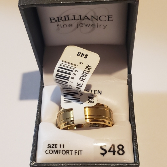 Brilliance Other - New Brilliance fine jewelry Tungsten yellow IP band size 11